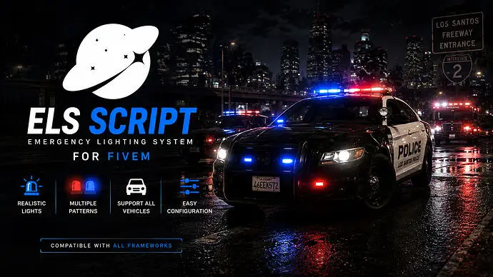 Preview of [FREE] [STANDALONE] SpaceELS - Optimized ELS & Siren Controller with In-Game UI