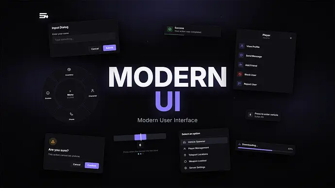 Preview of [FREE] [STANDALONE] Modern UI Interface