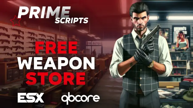 Preview of [ESX] primeWeaponshop - Clean Weapon Shop Menu