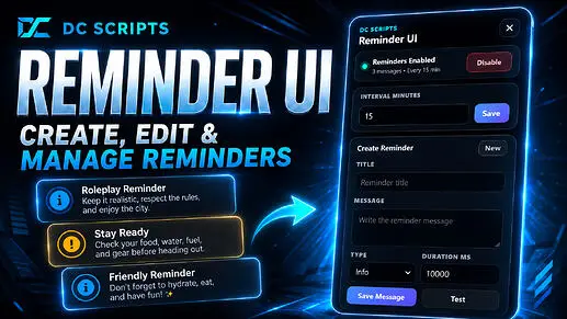 Preview of [FREE] Dc-Scripts | Interval Reminder | Standalone