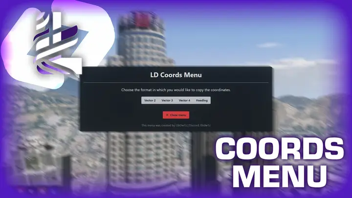 Preview of [STANDALONE] 💻 Coords Menu [FiveM]