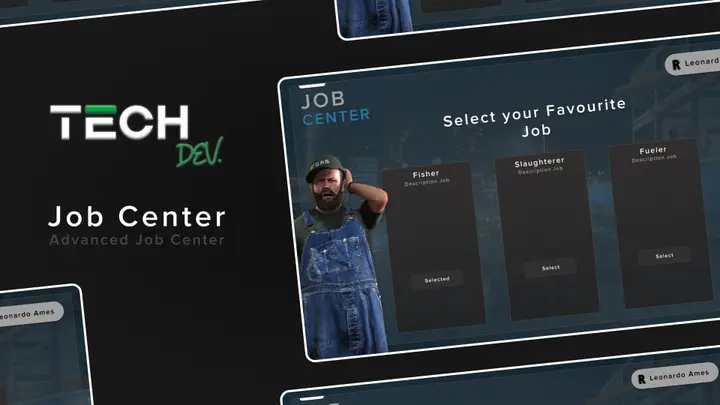Preview of [RELEASE] [FREE] [ESX/QBCORE] Advanced Job Center