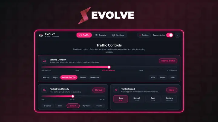 Preview of [FREE] EVOLVE Dynamic Traffic Controller | ESX • QBCore • Qbox • Standalone