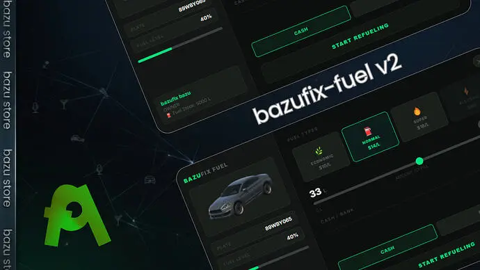 Preview of [FREE] BazuFix Fuel V2 | Fivem Fuel Script | QB / Qbox / ESX