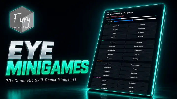 Preview of EYE Minigames | 70+ Standalone Minigames Pack