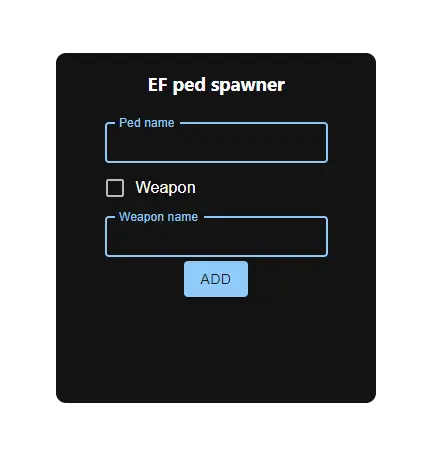 Preview of Easy ped spawner
