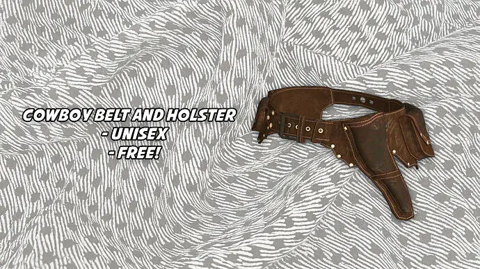 Preview of Unisex Cowboy Belt and Holster - Addon Clothing