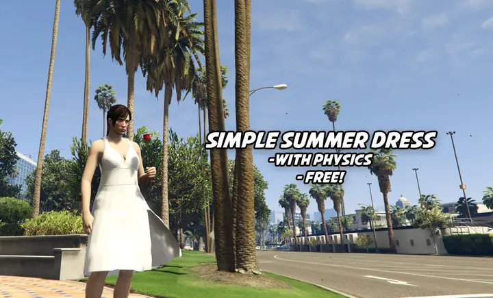 Preview of Simple Summer Dress (With Physics) - Addon Clothing