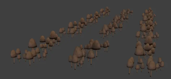 Preview of Psilocybe 3d model's