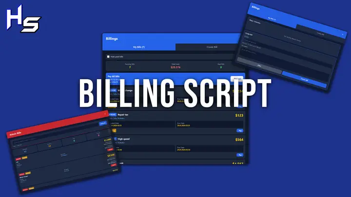 Preview of [Free] High Studios Billing Script [QBcore/QBX]