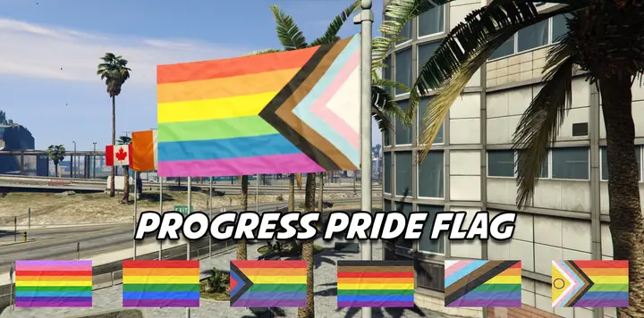 Preview of Progress Pride Flag - Replace Texture