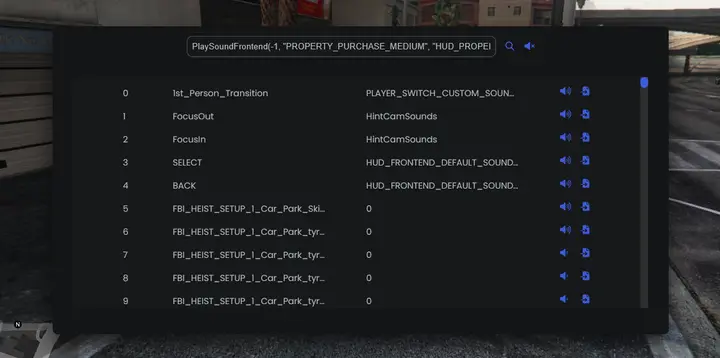 Preview of [FREE] GTA V Native sound tester