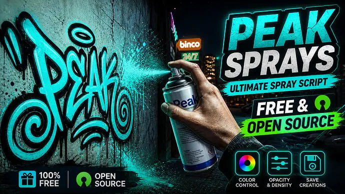Preview of [FREE] [OPEN SOURCE] Peak Sprays - A Truly Open-Source Spray Paint Script