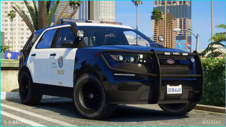 Preview of Police Vapid Scout [Add-On / FiveM | Extras | Tuning | Callsign System | Rotating Spotlights]