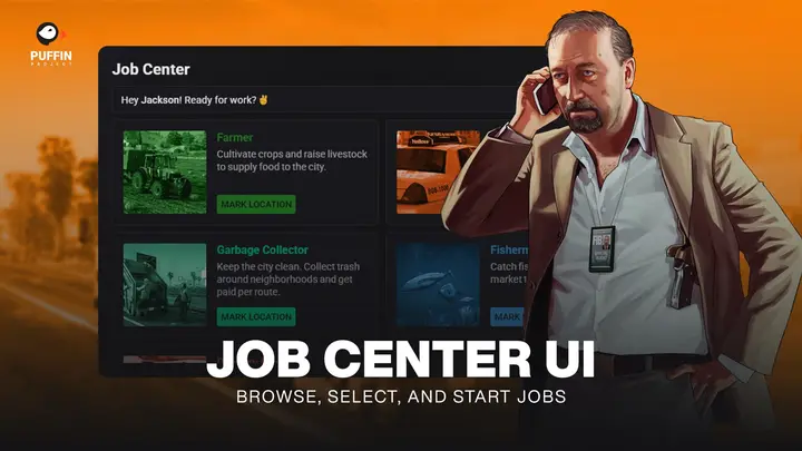 Preview of [FREE] Job Center UI | QB/QBX/ESX