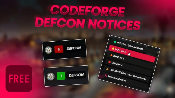 Preview of [FREE] DEFCON alerts to the entire city with UI, configurable, and 0.0 ms [ESX/QB]