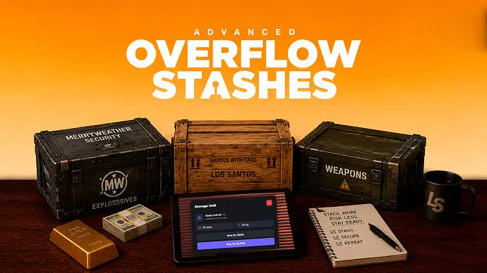 Preview of [FREE] Advanced Stash Creator | Item stashes, Rent system, Virtual Units, Restricted stashes, Stealable
