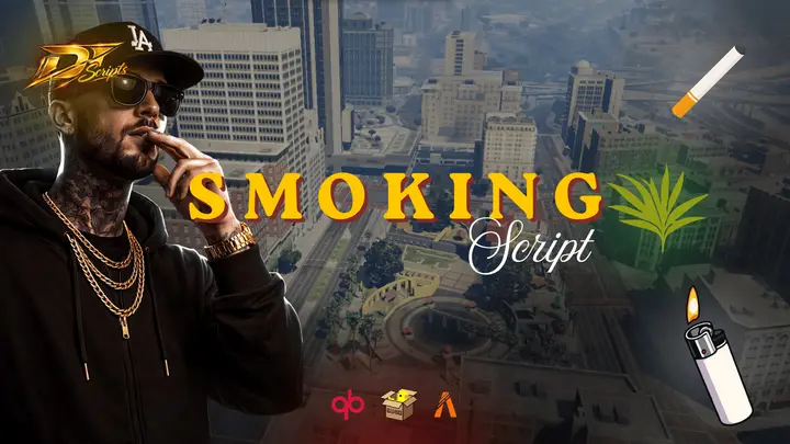 Preview of DOTINIT SMOKING SYSTEM | QBCORE/QBOX | FREE RELEASE | FIVEM