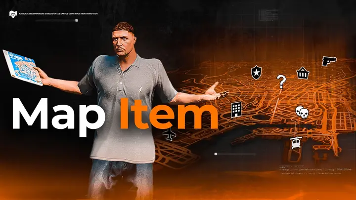Preview of [FREE] Realistic Map System | Animation when map open. Hide blips or Disable Map without Map Item