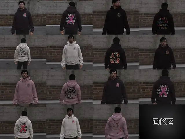 Preview of [Free] [Release] ASSC Hoodies Pack for MP Male (8 variants!)