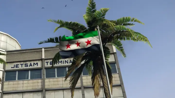 Preview of Syrian Republic Flag - Replace Texture