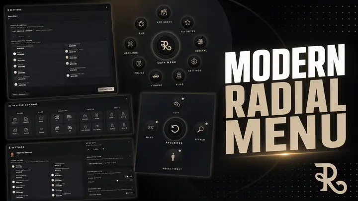 Preview of Retro | Modern Radial Menu