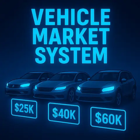 Preview of [ESX, QB, QBOX] Simple vehicle market