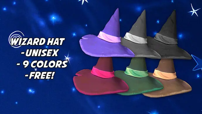 Preview of Unisex Wizard Hat - Addon Clothing