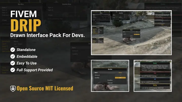 Preview of DRIP - Drawn Interface Pack