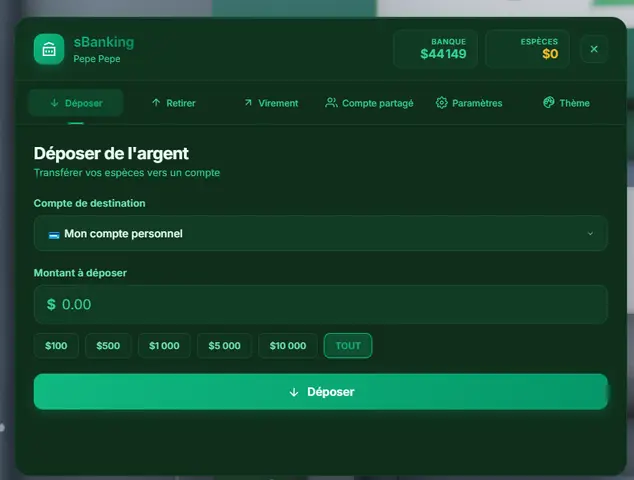 Preview of [ESX] Banking system with Credit card