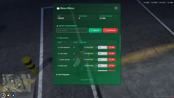 Preview of Core Bossmenu