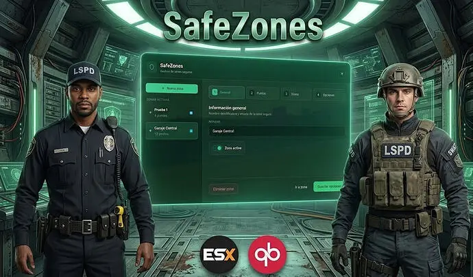 Preview of RCY_SafeZones — Safe Zone Manager for ESX & QBCore
