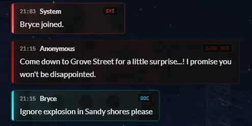 Preview of Modern RP Chat Theme