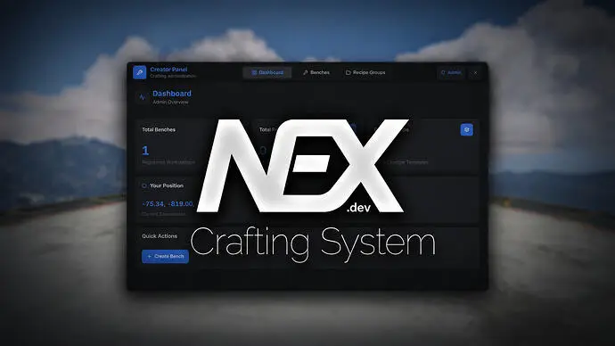 Preview of [FREE] Advanced Crafting System [QB, QBX, ESX]