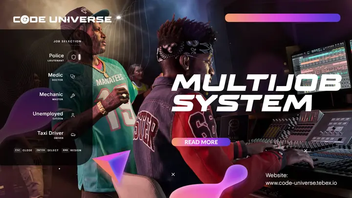 Preview of [FREE] MultiJob System | ESX / QB-Core / QBox