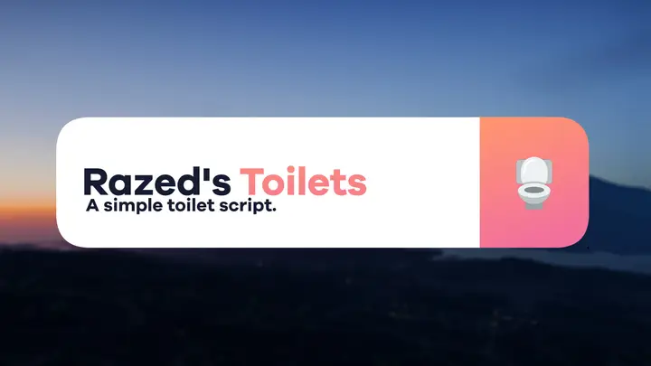 Preview of [FREE] [QBCore] Razed's Toliet