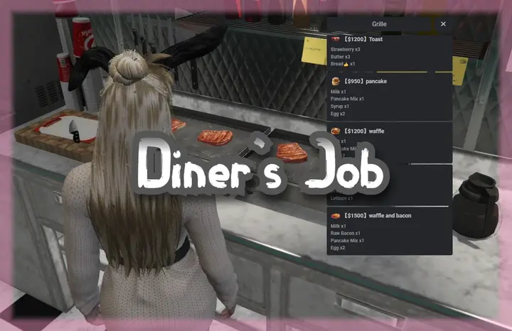 Preview of [ FREE QBCore ] Diner`s Job