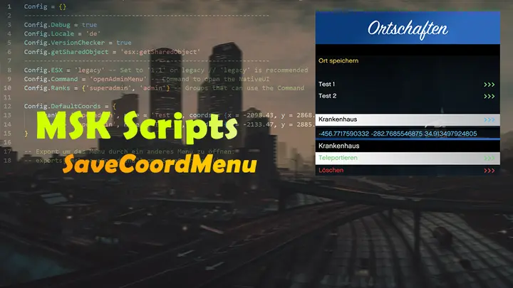 Preview of [ESX] MSK SaveCoordMenu