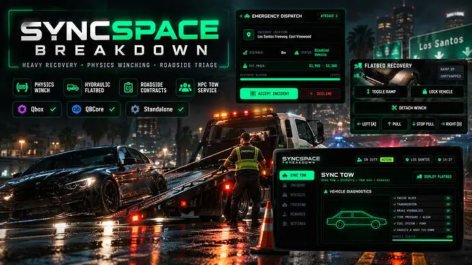 Preview of [Free] SyncSpace Breakdown | Enterprise Heavy Recovery & Roadside Triage System