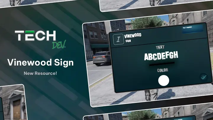 Preview of [RELEASE] [FREE] [ESX/QBCORE/STANDALONE] Advanced Vinewood Sign System