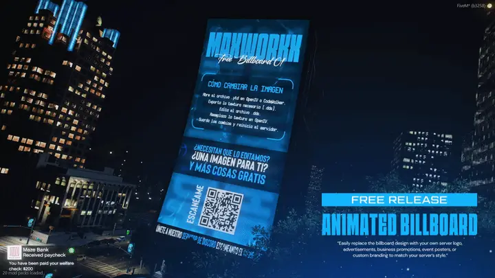 Preview of Animated billboard sign [Free] - Customisable