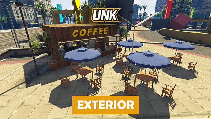 Preview of [MLO] [FREE] Mini Coffee Kiosk – Legion Square Spot 