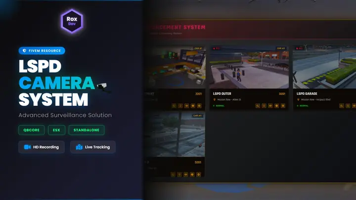 Preview of [FREE] RoxCam Pro V1 - Advanced Law Enforcement CCTV System