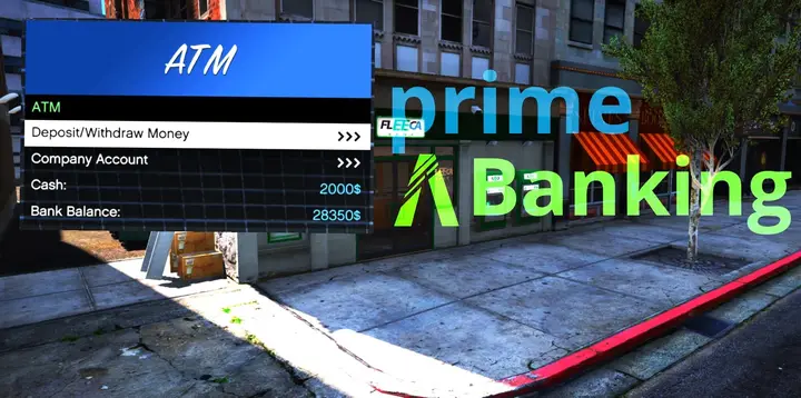 Preview of [FREE] [ESX] primeBanking - NativeUI Reloaded Banking System - Company Account includes