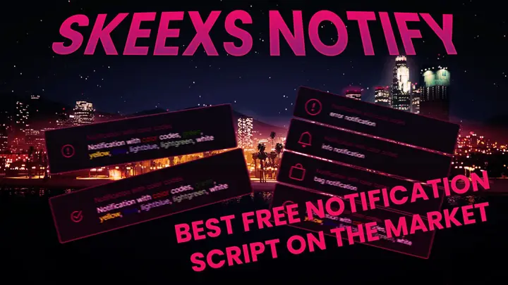 Preview of [Standalone] [FREE] skeexsNotify, free notification script with easy customization.