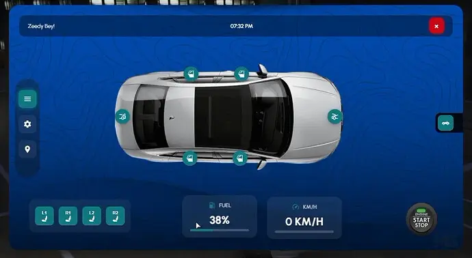 Preview of [FREE] [QB] Fivem Car Control Script High UI Ms Studio