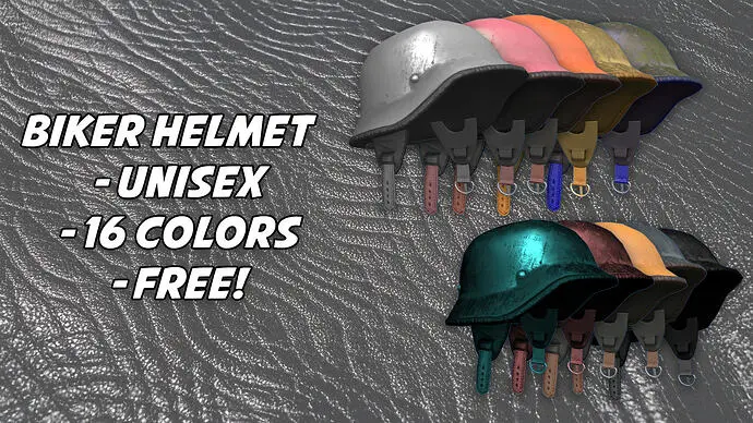 Preview of Unisex Biker Helmet - Addon Clothing