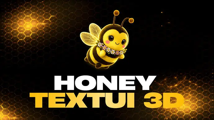 Preview of [FREE] [ESX/QBCore/QBox] Honey TextUI - Modern 3D Text UI with ox_target Support