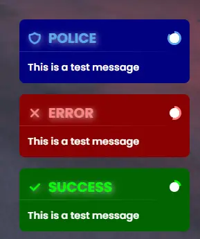 Preview of [FREE] [ESX & QB] Adjustable Notification System