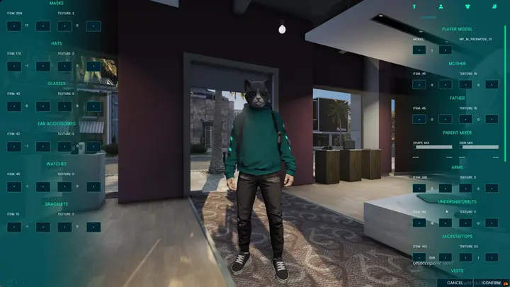 Preview of [Free] Clothing & Char Creator Update [QB]
